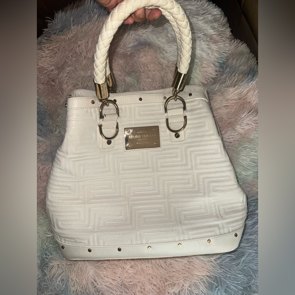 Gianni Versace  White Handbag coming with shoulder strap
